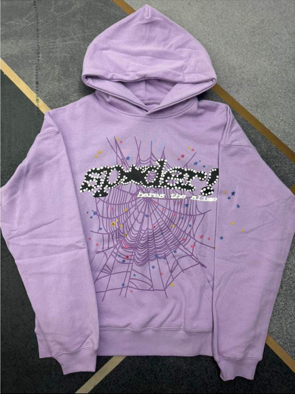 Sp5der Hoodie Lilac